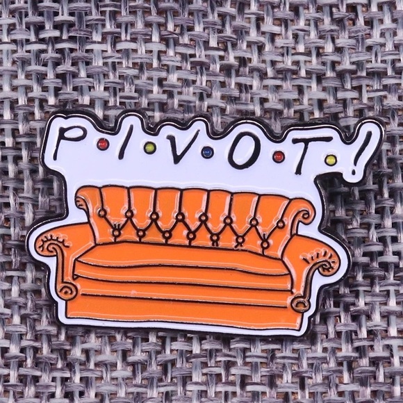Jewelry - Friends TV Pivot Couch Enamel Pin